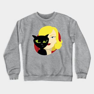 Cat lady Marylin Crewneck Sweatshirt